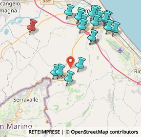 Mappa Strada statale 72 di San Marino, 47924 Rimini RN, Italia (4.4995)