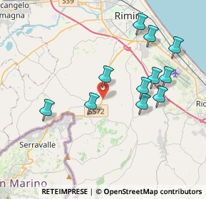 Mappa Strada statale 72 di San Marino, 47924 Rimini RN, Italia (3.91)