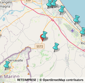 Mappa Strada statale 72 di San Marino, 47924 Rimini RN, Italia (6.56333)