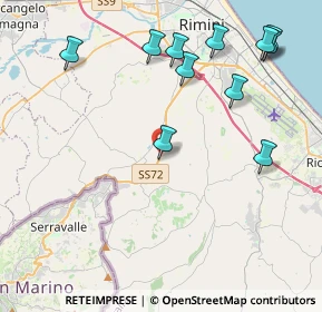 Mappa Strada statale 72 di San Marino, 47924 Rimini RN, Italia (4.89364)