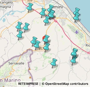 Mappa Strada statale 72 di San Marino, 47924 Rimini RN, Italia (4.3735)