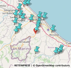 Mappa Strada statale 72 di San Marino, 47924 Rimini RN, Italia (9.098)