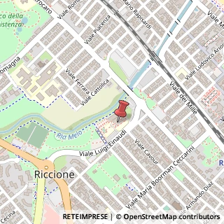 Mappa Viale L. Einaudi, 23, 47838 Riccione, Rimini (Emilia Romagna)