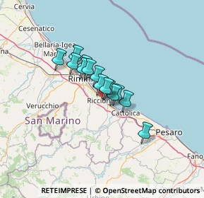 Mappa Viale Massaua, 47838 Riccione RN, Italia (7.88)