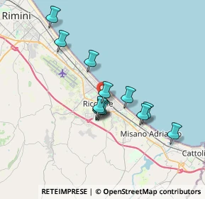 Mappa Viale Massaua, 47838 Riccione RN, Italia (3.055)