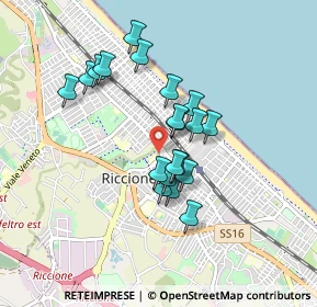 Mappa Viale Massaua, 47838 Riccione RN, Italia (0.7225)