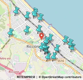 Mappa Viale Massaua, 47838 Riccione RN, Italia (0.955)