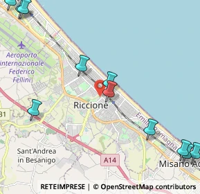 Mappa Viale Massaua, 47838 Riccione RN, Italia (3.08455)
