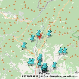 Mappa Via dei Gremignani, 51100 Pistoia PT, Italia (5.826)