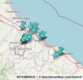Mappa Viale Guglielmo Oberdan, 47838 Riccione RN, Italia (12.246)