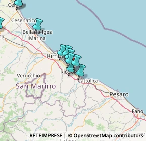 Mappa Viale Guglielmo Oberdan, 47838 Riccione RN, Italia (18.61)