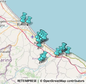 Mappa Viale Guglielmo Oberdan, 47838 Riccione RN, Italia (5.6735)