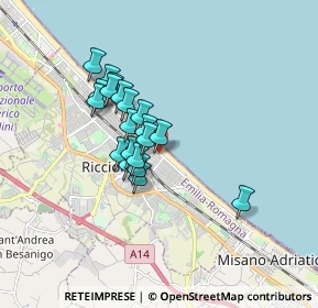 Mappa Viale Guglielmo Oberdan, 47838 Riccione RN, Italia (1.303)