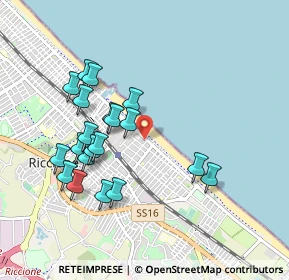 Mappa Viale Guglielmo Oberdan, 47838 Riccione RN, Italia (0.9305)