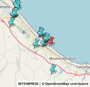 Mappa Viale Filippo Corridoni, 47838 Riccione RN, Italia (4.1565)