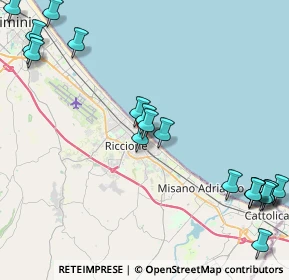 Mappa Viale Filippo Corridoni, 47838 Riccione RN, Italia (5.7955)