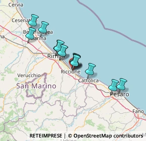 Mappa Viale Filippo Corridoni, 47838 Riccione RN, Italia (10.95357)