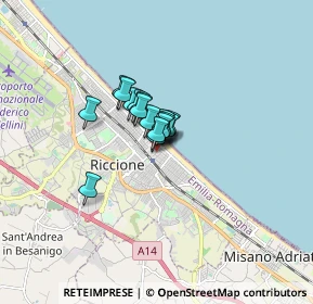 Mappa Viale Filippo Corridoni, 47838 Riccione RN, Italia (0.77)