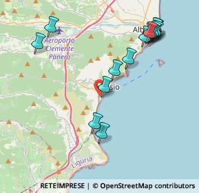 Mappa Via Privata Piani Romani, 17021 Alassio SV, Italia (4.69467)