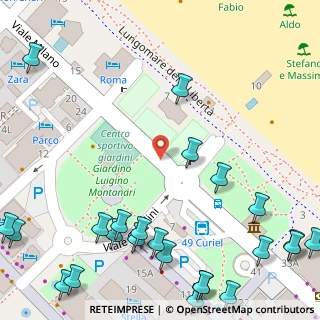 Mappa Piazzale Eugenio Curiel, 47838 Riccione RN, Italia (0.11083)
