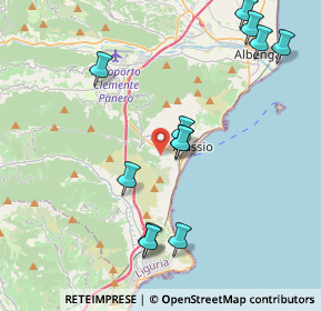 Mappa Regione Fenarina, 17021 Alassio SV, Italia (4.45833)