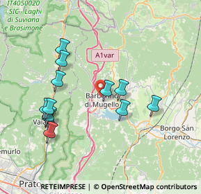 Mappa 50031 Barberino di Mugello FI, Italia (7.62667)