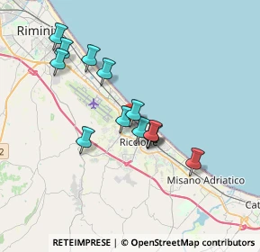 Mappa Viale Marmolada, 47838 Riccione RN, Italia (3.12154)