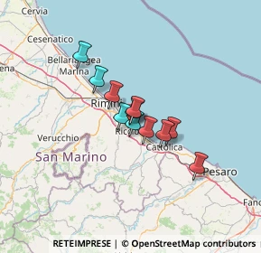 Mappa Viale Marmolada, 47838 Riccione RN, Italia (8.06636)