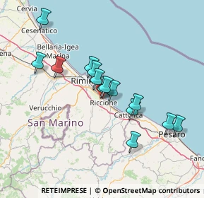 Mappa Viale Marmolada, 47838 Riccione RN, Italia (12.58)