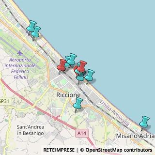 Mappa Viale Giacomo Puccini, 47838 Riccione RN, Italia (1.59091)