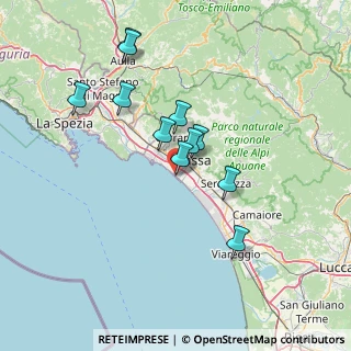 Mappa Via Cesare Battisti, 54100 Massa MS, Italia (12.98455)