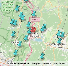 Mappa Via dell'Erede, 50031 Barberino di Mugello FI, Italia (8.9665)