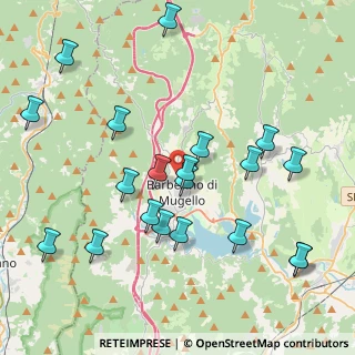 Mappa Via dell'Erede, 50031 Barberino di Mugello FI, Italia (4.5415)