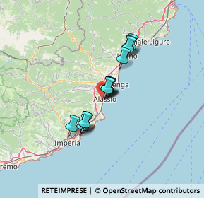 Mappa Via Tetti Rossi, 17021 Alassio SV, Italia (9.04286)