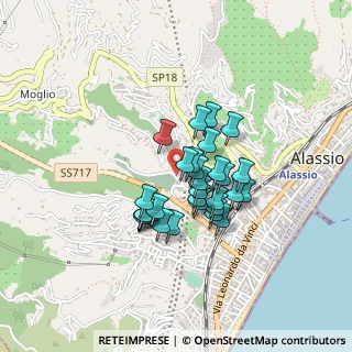 Mappa Via Tetti Rossi, 17021 Alassio SV, Italia (0.31448)