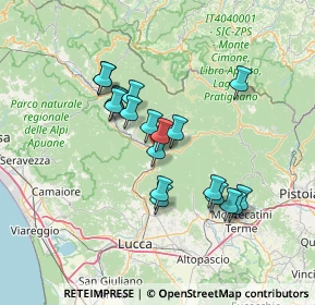 Mappa Via Giuliano Tovani 26 Fornoli, 55022 Bagni di Lucca LU, Italia (12.10895)