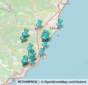 Mappa Via Neghelli, 17023 Alassio SV, Italia (6.35526)