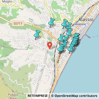 Mappa Via S. Giov. Battista, 17021 Alassio SV, Italia (0.4545)