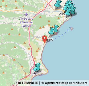 Mappa Via Privata Gabriele Schivo, 17021 Alassio SV, Italia (6.00684)