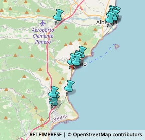 Mappa Via Privata Gabriele Schivo, 17021 Alassio SV, Italia (3.74941)