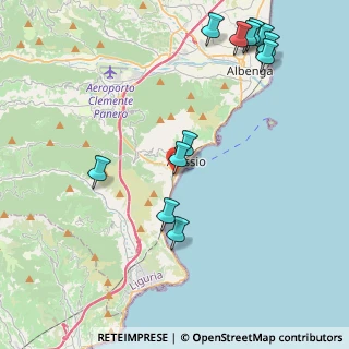 Mappa Via Paolo Ferreri, 17021 Alassio SV, Italia (4.99083)