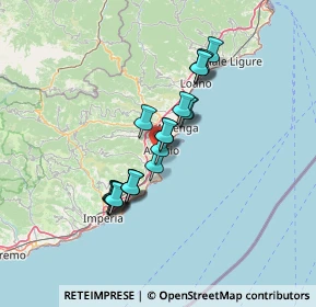 Mappa Via Privata Eredi Gaibisso, 17021 Alassio SV, Italia (10.7935)