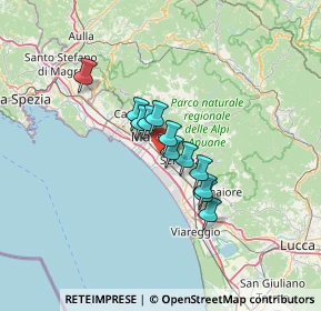 Mappa Via Renella, 54038 Montignoso MS, Italia (8.74917)
