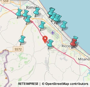 Mappa Via Barchi, 47924 Rimini RN, Italia (4.31471)