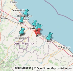 Mappa Via Barchi, 47924 Rimini RN, Italia (10.45091)