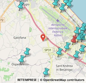 Mappa Via Barchi, 47924 Rimini RN, Italia (3.2215)