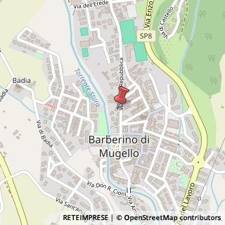Mappa Via della Repubblica, 37/E, 50031 Barberino di Mugello, Firenze (Toscana)