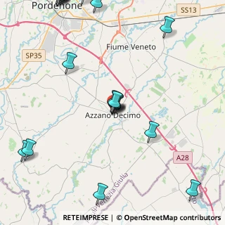 Mappa Via Giuseppe Verdi, 33082 Azzano Decimo PN, Italia (5.9025)