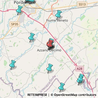 Mappa Via Giuseppe Verdi, 33082 Azzano Decimo PN, Italia (5.7585)