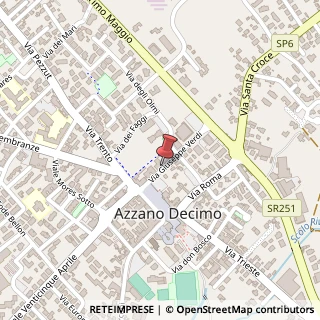 Mappa Via G. Verdi, 15, 33082 Azzano Decimo, Pordenone (Friuli-Venezia Giulia)